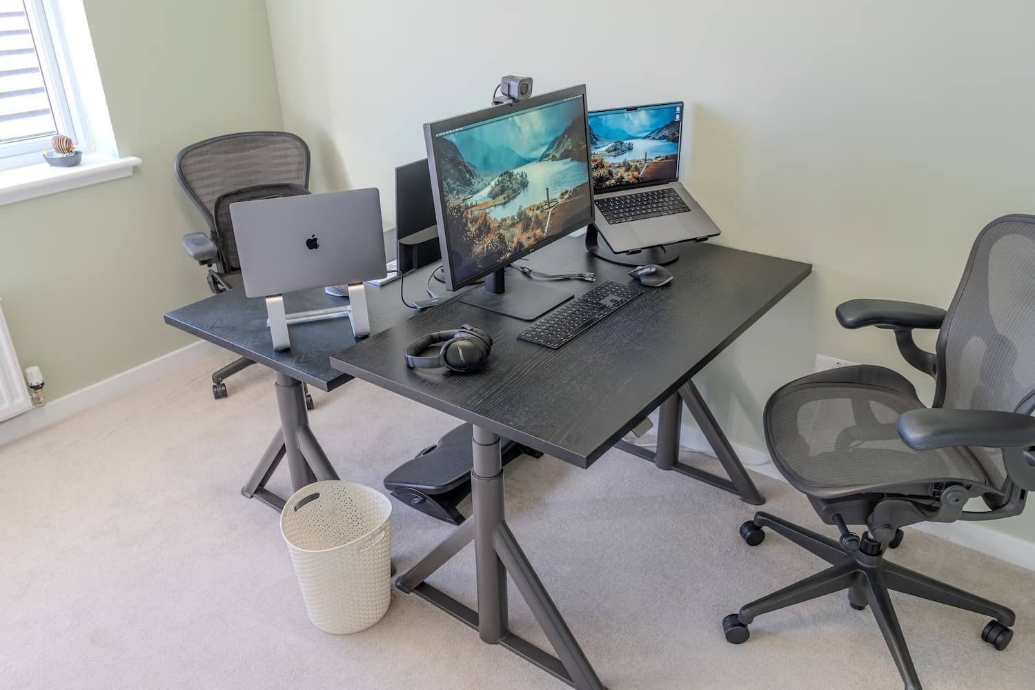 My upstairs office in Edinburgh